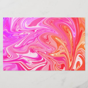 Hübsche Pastelrutsche Swirl Briefpapier