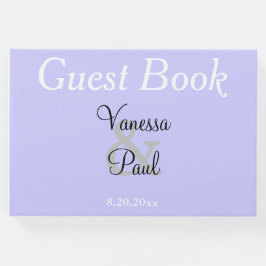 Hübsche Periwinkle Hochzeit Gästebuch