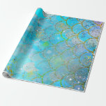 Hübsche Perlenschimmer-Meerjungenskala Geschenkpapier<br><div class="desc">Sonderverpackungspapier</div>