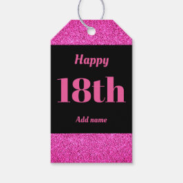 hübsche personalisierte Geburtstagsgeschenke 18. Geschenkanhänger