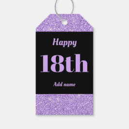 hübsche personalisierte Geburtstagsgeschenke 18. Geschenkanhänger