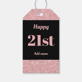 hübsche personalisierte Geburtstagsgeschenke 21. Geschenkanhänger