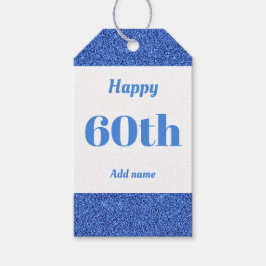 hübsche personalisierte Geburtstagsgeschenke 60. Geschenkanhänger