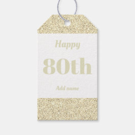 hübsche personalisierte Geburtstagsgeschenke 80. Geschenkanhänger