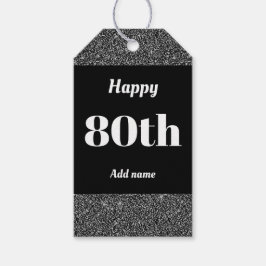 hübsche personalisierte Geburtstagsgeschenke 80. Geschenkanhänger