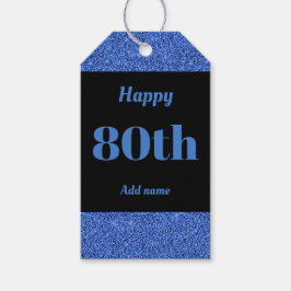 hübsche personalisierte Geburtstagsgeschenke 80. Geschenkanhänger