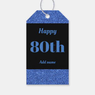 hübsche personalisierte Geburtstagsgeschenke 80. Geschenkanhänger