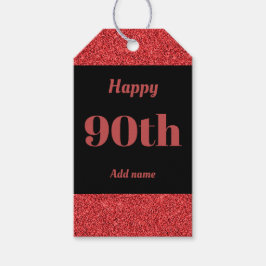 hübsche personalisierte Geburtstagsgeschenke 90. Geschenkanhänger