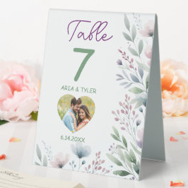 Hübsche Personalisierte Hochzeit Tischaufsteller