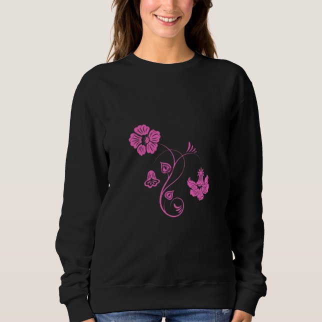 Hübsche Petalen Ästhetik Art Sweatshirt (Vorderseite)