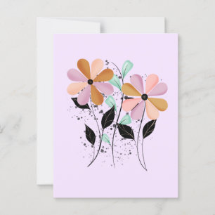 Hübsche Petalen Postkarte