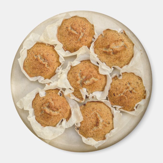 Hübsche Pfanne Muffins Küchenmagnet Magnet (Vorne)