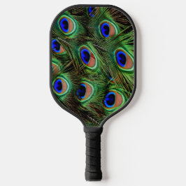 Hübsche Pfauenfedern Einzigartiger Spaß Pickleball Schläger