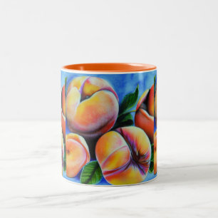 Hübsche Pfirsiche Zweifarbige Tasse
