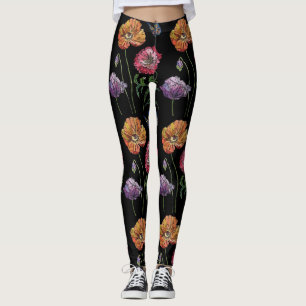 Hübsche Pflöten auf der Mum für die Schwarze Wasse Leggings