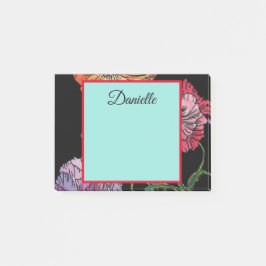 Hübsche Pflöten auf Schwarzwaldfarbe Post-it Klebezettel