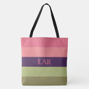 Hübsche Pfosten Monogramm-Papiertüte Tasche