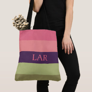 Hübsche Pfosten Monogramm-Papiertüte Tasche