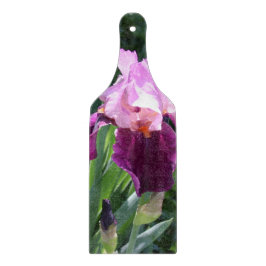 Hübsche Pink-Iris-Schnittplatine Schneidebrett