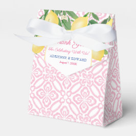 Hübsche Pink- und Weiße Lemons Mädchendusche Geschenkschachtel