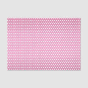 Hübsche Pink- und Weißpolka-Punkte Seidenpapier