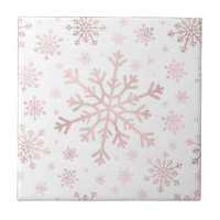 Hübsche Pink Weihnachtsschneeflocken im Winter Wei