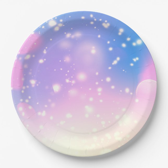 hübsche Platte Pappteller (Vorderseite)