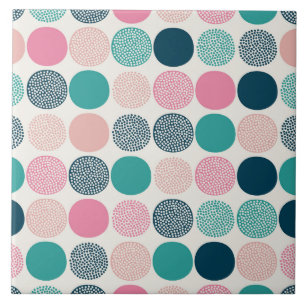 Hübsche Polka Dots Fliese