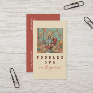 Hübsche Poodle-Spa Visitenkarten Visitenkarte