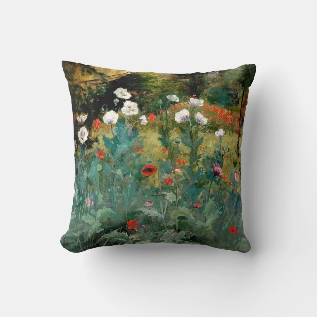Hübsche Poppies Kissen (Vorderseite)
