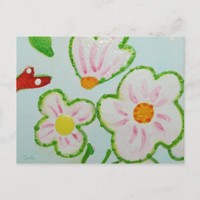 Hübsche Posy-Postkarte Postkarte (Vorderseite)