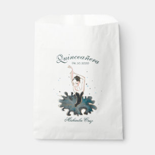 Hübsche Prinzessin Emerald Quinceanera Gefälligkei Geschenktütchen
