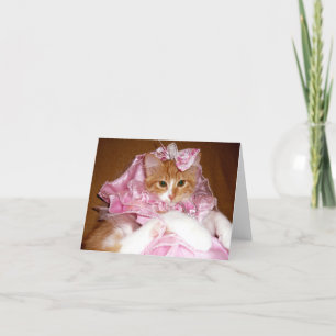 Hübsche Prinzessin Kitten - leere Anmerkungs-Karte Karte