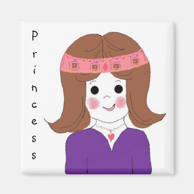 Hübsche Prinzessin Magnet (Vorne)