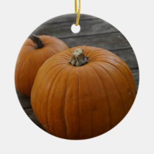 Hübsche Pumpkins Ornament Round