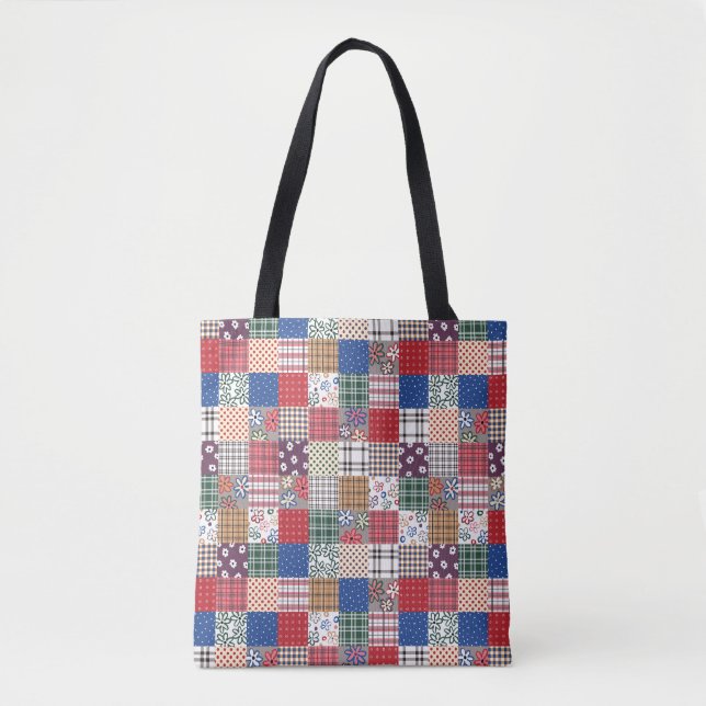 Hübsche Quilt-Universaltasche Tasche (Vorderseite)