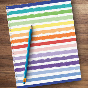 Hübsche Rainbow Strip Musterschule oder Büro Notizbuch