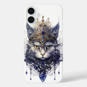 HÜBSCHE REGAL HALLOWEEN MIT KATZE iPhone 16 PLUS HÜLLE