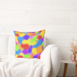 Hübsche Regenbogensplodges Abstraktes Design - Kissen