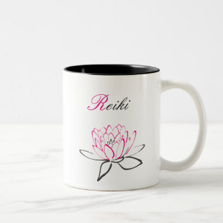 Hübsche Reiki Lotos-Blume Zweifarbige Tasse