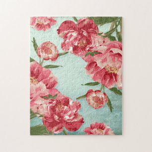 Hübsche Retro-Blume Chintz Peonies Personalisiert