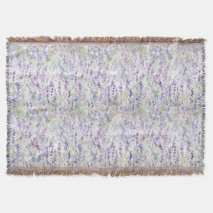 Hübsche romantische violette Blumen Decke