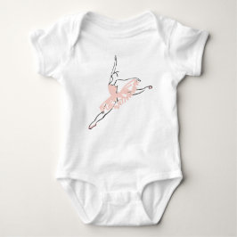 Hübsche rosa Ballerina Baby Strampler