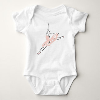 Hübsche rosa Ballerina Baby Strampler