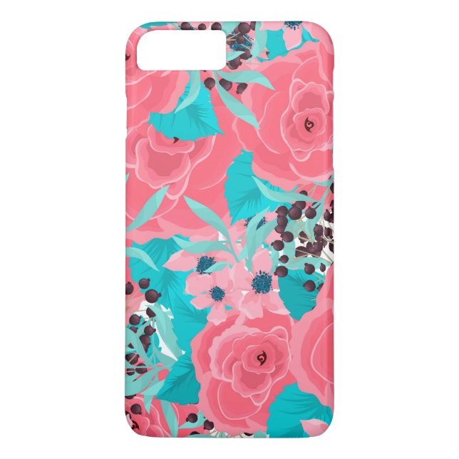 Hübsche rosa Blume Case-Mate iPhone Hülle (Rückseite)