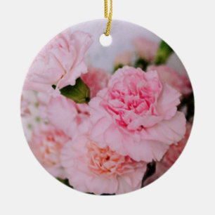 hübsche Rosa Blume Keramik Ornament
