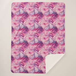 Hübsche rosa Blume Sherpadecke