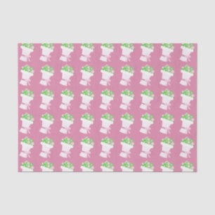 Hübsche rosa Blumensträuße Muster Seidenpapier