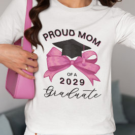 Hübsche rosa Bow Proud-Mama T-Shirt