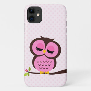 Hübsche rosa Eule Case-Mate iPhone Hülle